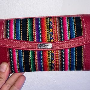 Magenta Peruvian Leather Wallet
